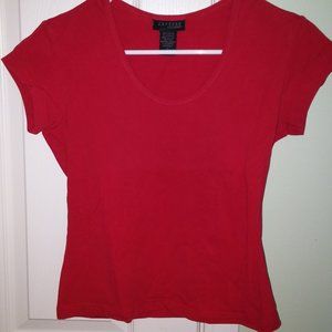 Express Scoop Neck Stretch Short-Sleeve Top